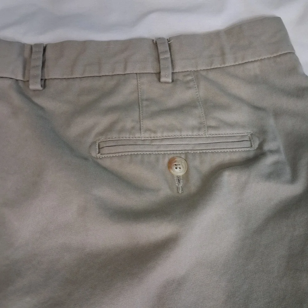 Peter‎ Millar Shorts Mens 44 Khaki Golf Chino Flat Front Casual Walking Preppy
